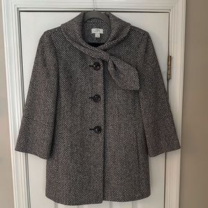 Ann Taylor Loft Black/White Peacoat